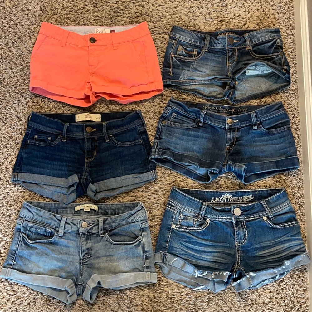 Bundle Sale Short Shorts, Jean Shorts Size 0 Small - Picture 1 of 13